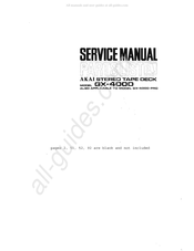 Akai GX4000D Service Manual