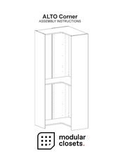 Modular Closets ALTO Corner Assembly Instructions Manual