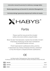 HABYS Fortis Instruction Manual & Warranty