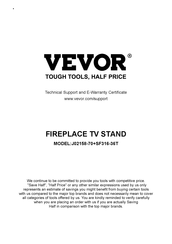 VEVOR J02158-70+SF316-36T Manual