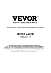 VEVOR MBF-020 Manual