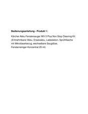 Kärcher WV 5 Plus Manual
