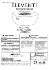 ELEMENTI OFG110NG Owner's Manual