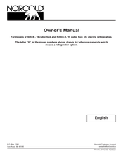 Norcold Polar Elite N15DC Series Owner's Manual