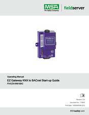 MSA FS-EZ1-KNX-BAC Operating Manual