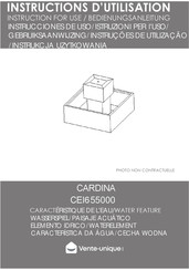 Vente Unique CARDINA CEI655000 Instructions For Use Manual