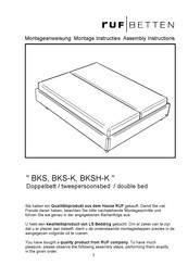 RUF Betten BKS Assembly Instructions Manual