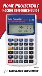 Calculated Industries Home ProjectCalc 8510 Pocket Reference Manual