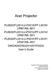 Acer PF-L501F User Manual