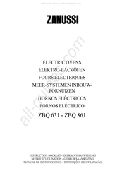Zanussi ZBQ631 Instruction Booklet