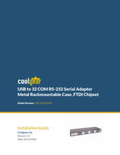 CoolGear USB-32COM-RM Installation Manual