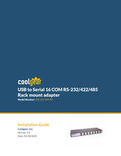 CoolGear USB-16COMi-RM Installation Manual