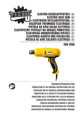 Grizzly Tools EHG 2500 Translation Of The Original Instructions For Use