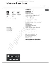 Hotpoint KIC 631 T B Operating Instructions Manual