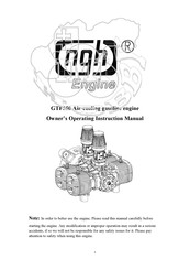 NGH GTF550 Owner's Operating Instruction Manual