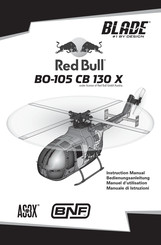 Horizon Hobby AS3X BNF BLADE Red Bull BO-105 CB 130 X Instruction Manual