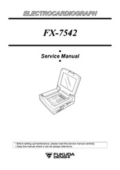 Fukuda Denshi FX-7542 Service Manual