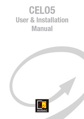 Audac CELO5I/W User & Installation Manual
