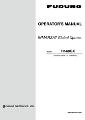 Furuno INMARSAT Global Xpress FV-60GX Operator's Manual