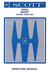 Scott A437 Operating Manual