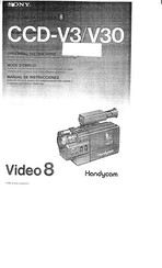 Sony Handycam CCD-V3 Operating Instructions Manual