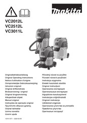 Makita VC2512L Original Operating Instructions