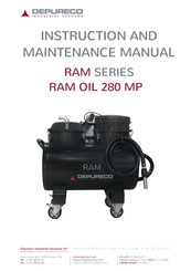 DEPURECO RAM OIL 280 MP Instruction And Maintenance Manual
