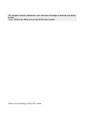 LS ELECTRIC LSLV0015M100-1E0FNS Manual