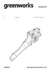 GreenWorks BLB479 Operator's Manual