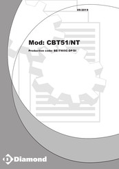 Diamond CBT151/NT Installation, Use And Maintenance Instructions