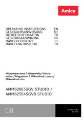 Amica AMMB25E4SGVB STUDIO Operating Instructions Manual