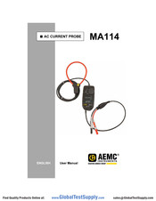 Chauvin Arnoux AEMS INSTRUMENTS MA114 User Manual