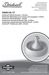 Petsafe Drinkwell D360-CA-17 Operating Manual