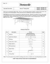 Thomasville Messina 12255-002 Assembly Instructions