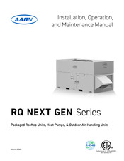 AAON RQ NEXT GEN Series Installation & Operation Manual