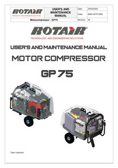 Rotair GP 75 User And Maintenance Manual