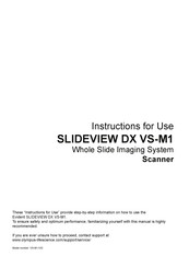 Evident SLIDEVIEW DX VS-M1 Instructions For Use Manual