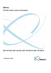 Quincy Compressor QOF 125 VSD Instruction Book