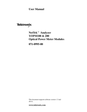 Tektronix NetTek YOPM200 User Manual