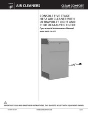 CLEAN COMFORT AMHP-250-UPP Operation & Maintenance Manual