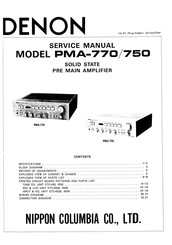 Denon PMA-770 Service Manual