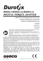 DUROFIX RM604-4A Product Information Manual
