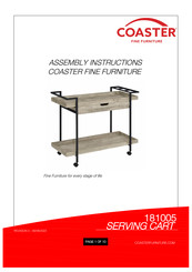 Coaster Ventura 181005 Assembly Instructions Manual