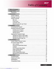 Acer PD116P User Manual