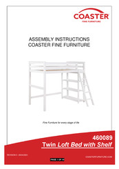 Coaster Anica 460089 Assembly Instructions Manual