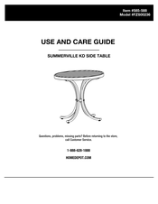 HOMEDEPOT SUMMERVILLE KD FZS00236 Use And Care Manual