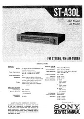 Sony ST-A30L Service Manual
