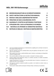 Silva Homeline MDL. KW 100 Safety Instructions & Instruction Manual