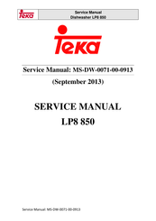 Teka LP8 850 Service Manual