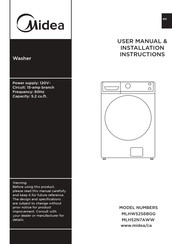 Midea MLHW52S6BGG User's Manual & Installation Instructions